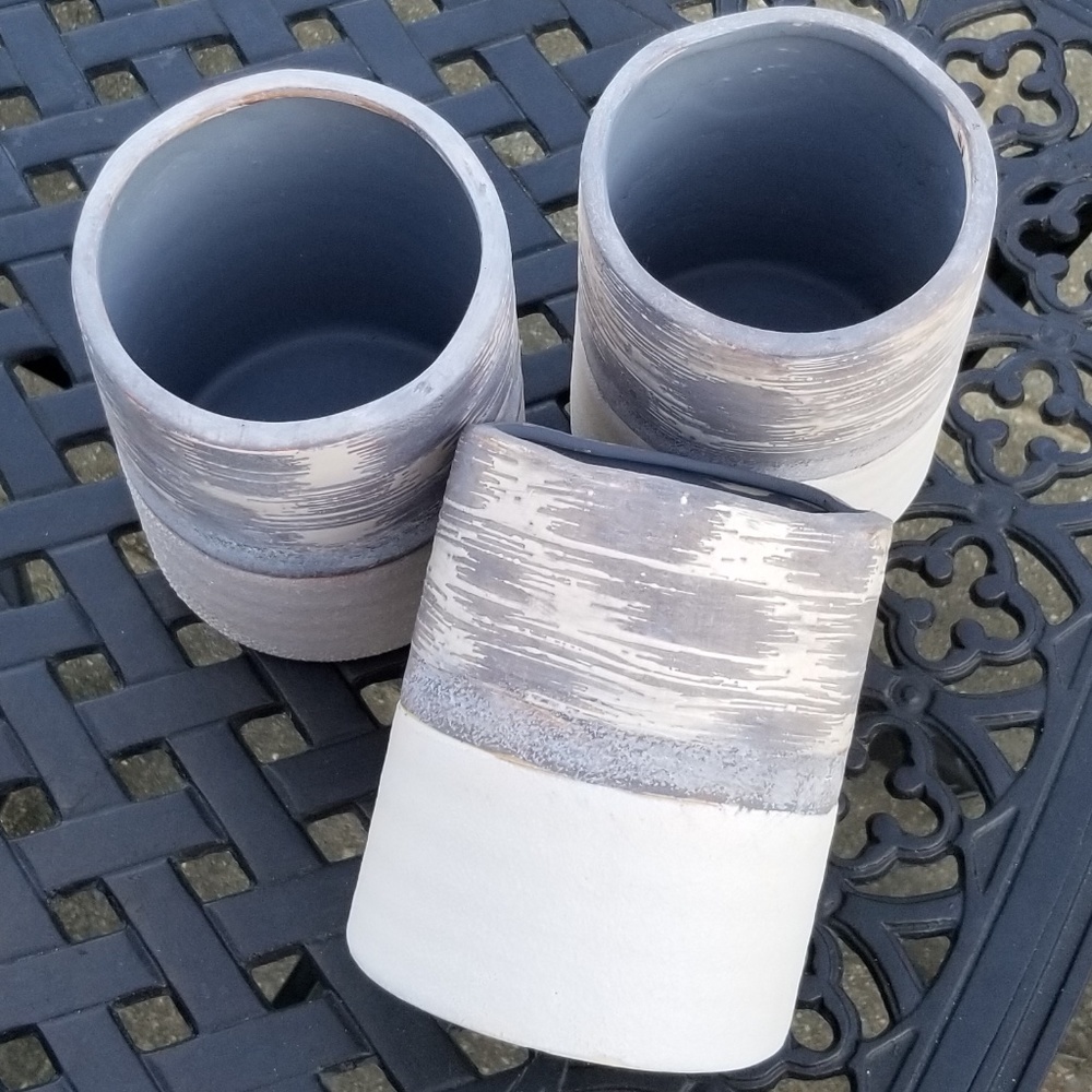 Round 4.5" ceramic planters